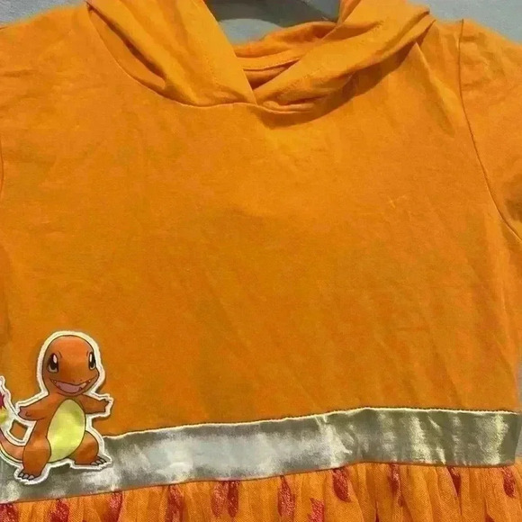 Pokemon Charmander Dress - Orange -Girls XL 14 - Picture 5 of 9